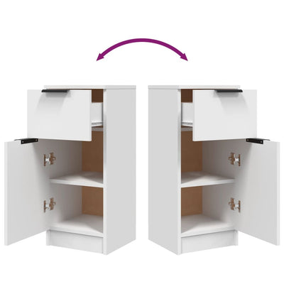 Valkoinen senkit Gombos 30x30x70cm (2 kpl puinen)