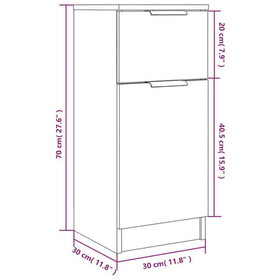 Senkit 2 kpl valkoinen 30x30x70 cm tekninen puu