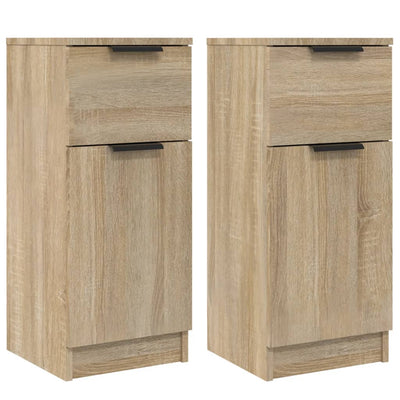 Senkit 2 kpl Sonoma-tammi 30x30x70 cm tekninen puu