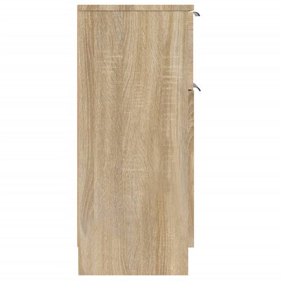 Senkit 2 kpl Sonoma-tammi 30x30x70 cm tekninen puu