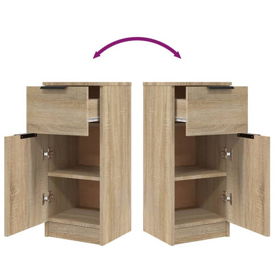 Senkit 2 kpl Sonoma-tammi 30x30x70 cm tekninen puu