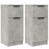 Senkit 2 kpl betoninharmaa 30x30x70 cm tekninen puu