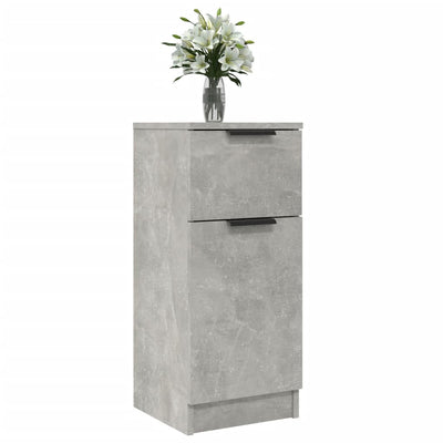 Senkit 2 kpl betoninharmaa 30x30x70 cm tekninen puu