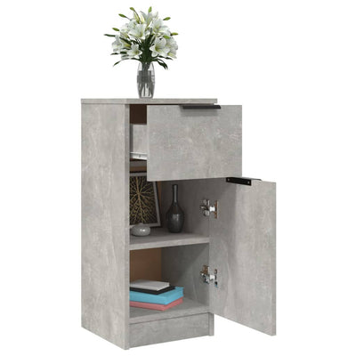 Senkit 2 kpl betoninharmaa 30x30x70 cm tekninen puu