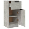 Senkit 2 kpl betoninharmaa 30x30x70 cm tekninen puu