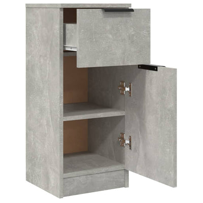 Senkit 2 kpl betoninharmaa 30x30x70 cm tekninen puu