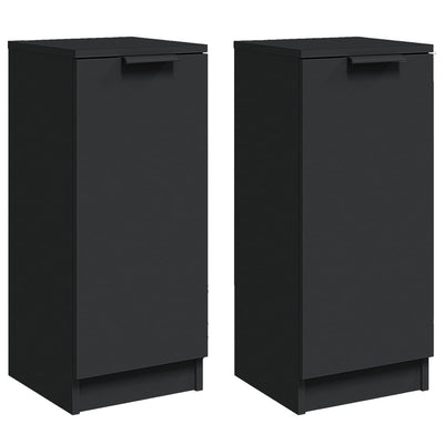 Senkit 2 kpl musta 30x30x70 cm tekninen puu