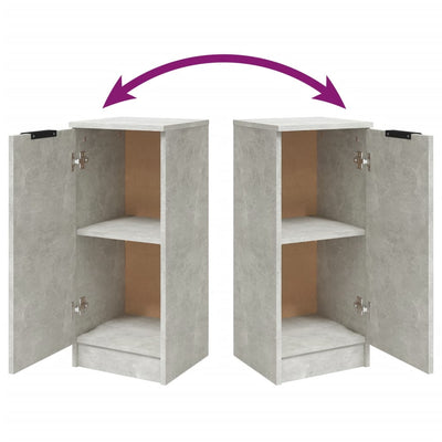 Senkki betoninharmaa 30x30x70 cm tekninen puu