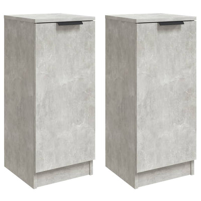 Senkit 2 kpl betoninharmaa 30x30x70 cm tekninen puu