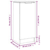 Senkit 2 kpl betoninharmaa 30x30x70 cm tekninen puu