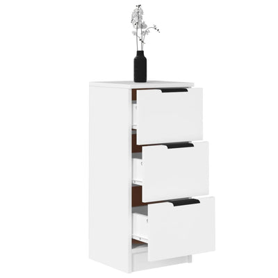 Valkoinen senkki Beygi 30x30x70cm (puinen)