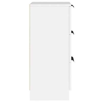Senkit 2 kpl valkoinen 30x30x70 cm tekninen puu