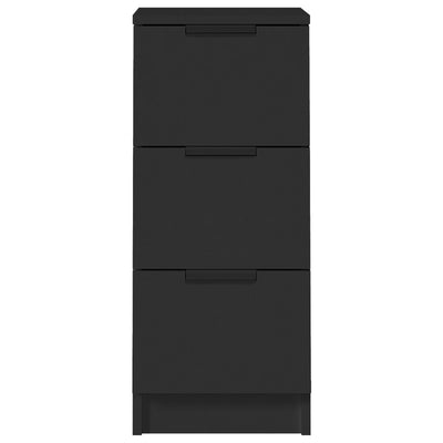 Senkit 2 kpl musta 30x30x70 cm tekninen puu
