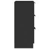 Senkit 2 kpl musta 30x30x70 cm tekninen puu