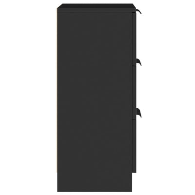 Senkit 2 kpl musta 30x30x70 cm tekninen puu
