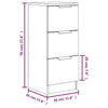 Senkit 2 kpl musta 30x30x70 cm tekninen puu