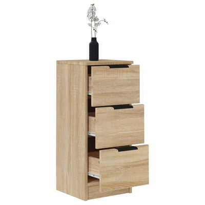 Senkit 2 kpl Sonoma-tammi 30x30x70 cm tekninen puu