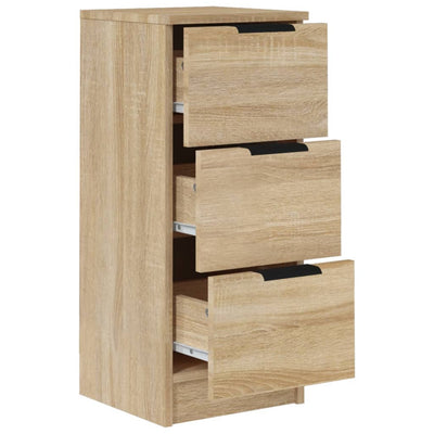 Senkit 2 kpl Sonoma-tammi 30x30x70 cm tekninen puu