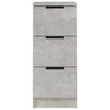 Senkit 2 kpl betoninharmaa 30x30x70 cm tekninen puu