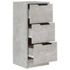 Senkit 2 kpl betoninharmaa 30x30x70 cm tekninen puu