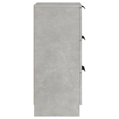 Senkit 2 kpl betoninharmaa 30x30x70 cm tekninen puu