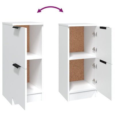 Senkit 2 kpl valkoinen 30x30x70 cm tekninen puu