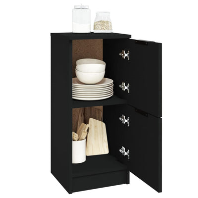 Senkit 2 kpl musta 30x30x70 cm tekninen puu