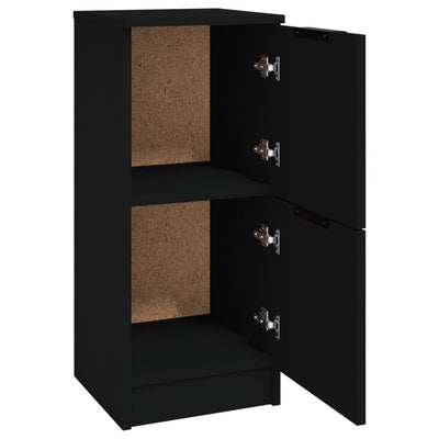 Senkit 2 kpl musta 30x30x70 cm tekninen puu