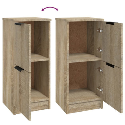 Senkit 2 kpl Sonoma-tammi 30x30x70 cm tekninen puu