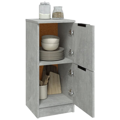 Senkit 2 kpl betoninharmaa 30x30x70 cm tekninen puu