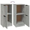 Senkit 2 kpl betoninharmaa 30x30x70 cm tekninen puu