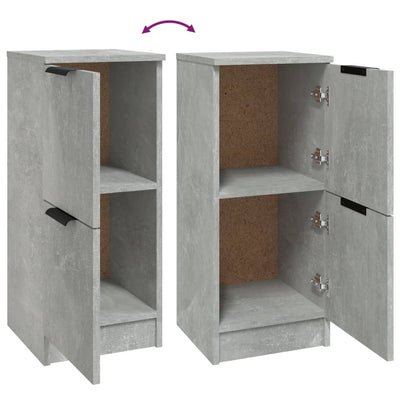 Senkit 2 kpl betoninharmaa 30x30x70 cm tekninen puu