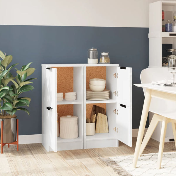 Valkoinen senkit Aftimia 30x30x70cm (2 kpl puinen)