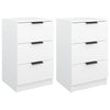 Valkoinen yöpöydät Panfilimon 40x36x65cm (2 kpl)