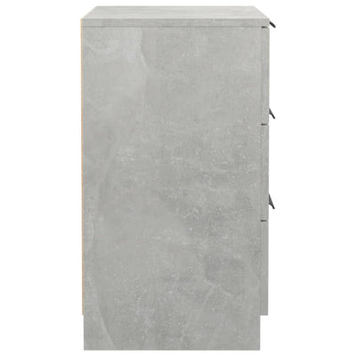 Yöpöydät 2 kpl betoninharmaa 40x36x65 cm