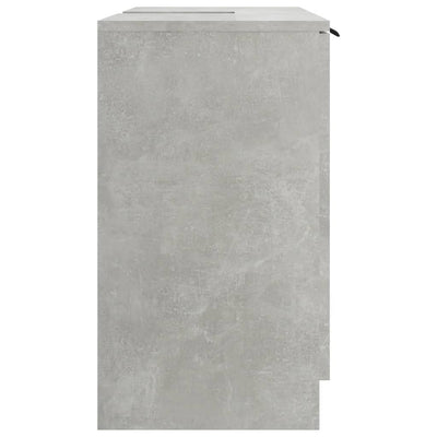 Kylpyhuoneen kaappi betoninharmaa 64,5x33,5x59 cm tekninen puu