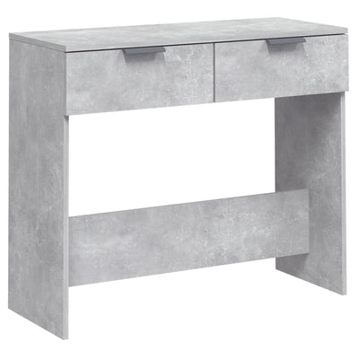 Konsolipöytä betoninharmaa 90x36x75 cm tekninen puu