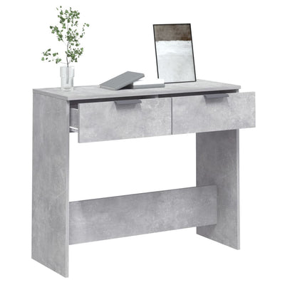 Konsolipöytä betoninharmaa 90x36x75 cm tekninen puu