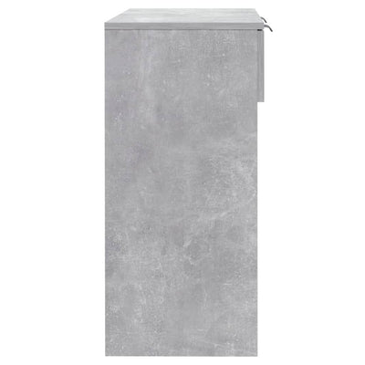 Konsolipöytä betoninharmaa 90x36x75 cm tekninen puu