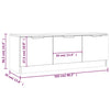TV-taso musta 102x35x36,5 cm tekninen puu