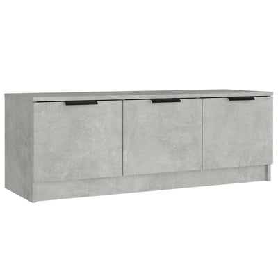 TV-taso betoninharmaa 102x35x36,5 cm tekninen puu