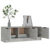 TV-taso betoninharmaa 102x35x36,5 cm tekninen puu