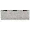 TV-taso betoninharmaa 102x35x36,5 cm tekninen puu
