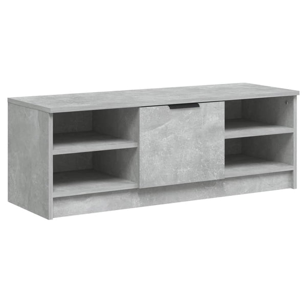 TV-taso betoninharmaa 102x35,5x36,5 cm tekninen puu
