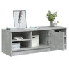 TV-taso betoninharmaa 102x35,5x36,5 cm tekninen puu