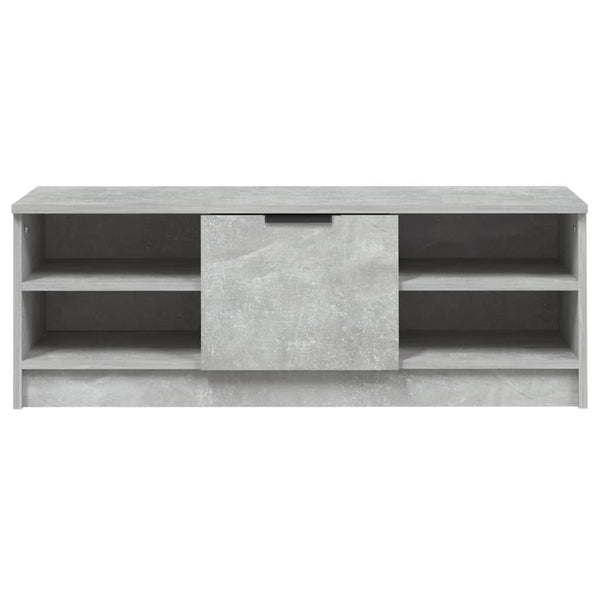 TV-taso betoninharmaa 102x35,5x36,5 cm tekninen puu