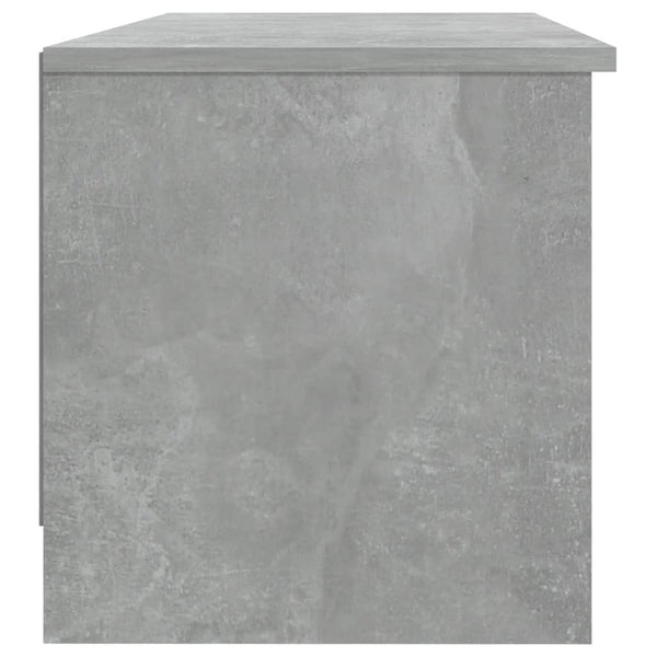 TV-taso betoninharmaa 102x35,5x36,5 cm tekninen puu