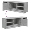 TV-taso betoninharmaa 102x35,5x36,5 cm tekninen puu