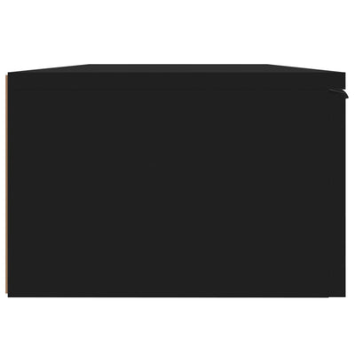 Seinäkaappi musta 68x30x20 cm tekninen puu