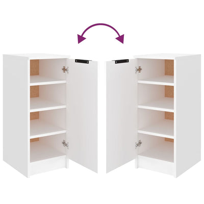 Valkoinen kenkäkaappi Thinca 30x35x70cm (puinen)